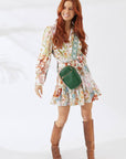 Vegan PU Leather Palm Springs Phone Bag - Jungle Green