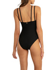 Sunseeker - Reset Mesh Cheeky Double Strap One Piece - Larx