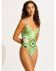 Seafolly - Kasbah V Neck One Piece - Larx