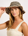 Seafolly - Shady Lady Raffia Stripe Bucket Hat