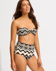 Seafolly - Neue Wave Ring Front Bandeau - Larx