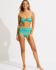 Seafolly - Neue Wave Ring Front Bandeau - Larx