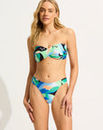 Seafolly - Rio High Leg Ruched Bikini Bottom - Larx