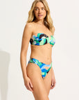 Seafolly - Rio High Leg Ruched Bikini Bottom - Larx