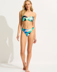 Seafolly - Rio High Leg Ruched Bikini Bottom - Larx