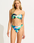 Seafolly - Rio High Leg Ruched Bikini Bottom - Larx