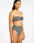Jets - Spring Geo U Trim Bandeau Bikini Top