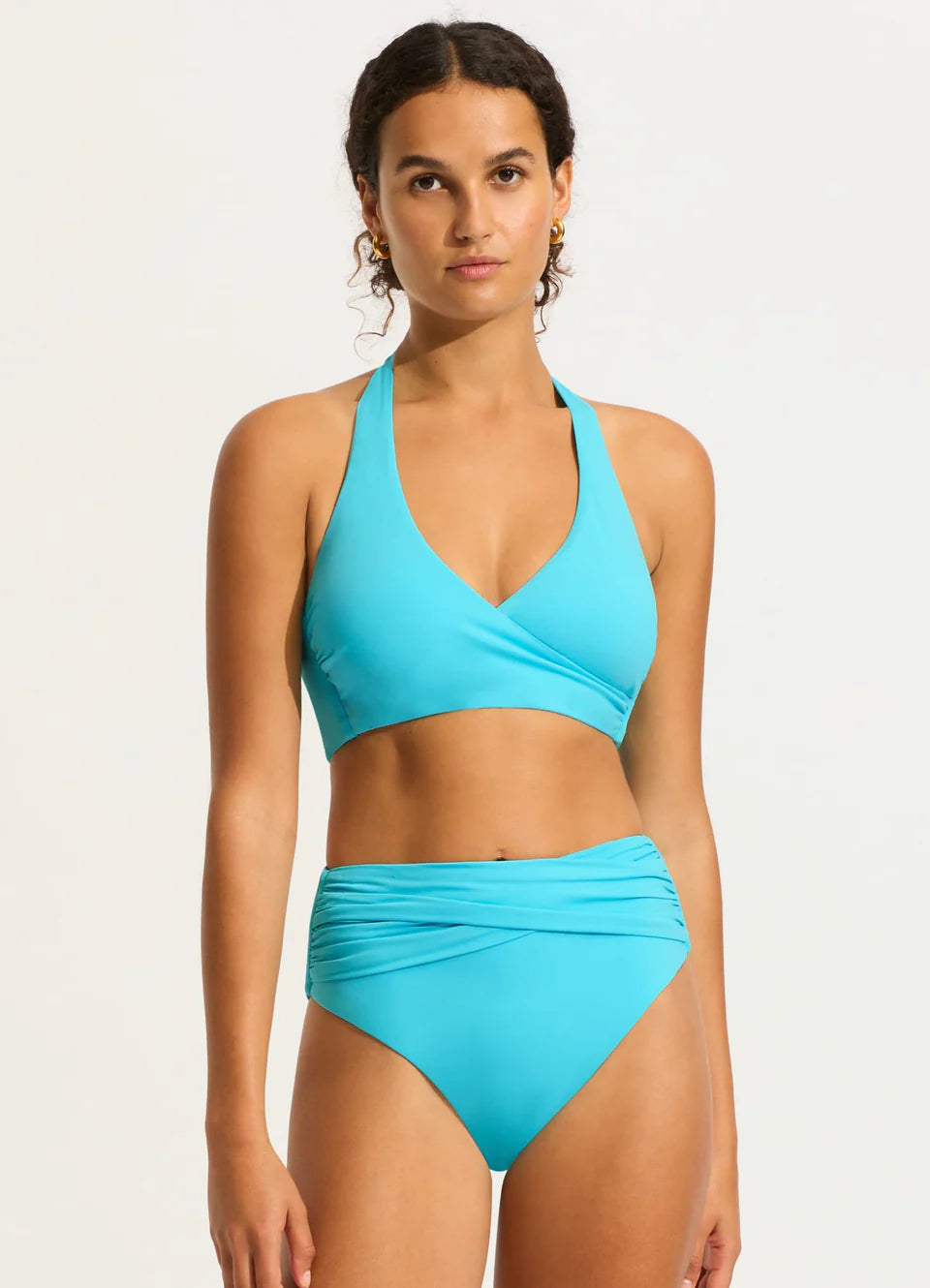 Seafolly - Seafolly Collective High Waist Wrap Front Pant - Larx