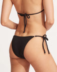 Seafolly - Sea Dive Tie Side Rio Bikini Bottom Black