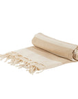 Turkish Beach Towel - Beige Stripe