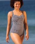 La Sculpte - One Piece Swimsuit Black Gingham