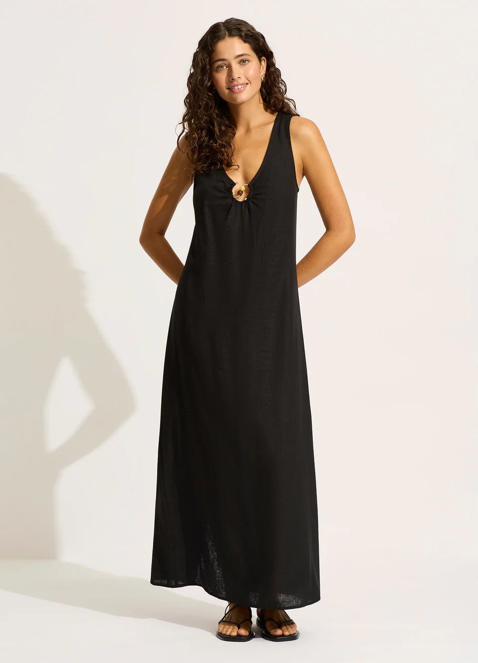 Seafolly - Palermo Keyhole Front Maxi Dress - Larx