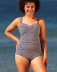 La Sculpte - One Piece Swimsuit Black Gingham