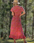 Cienna - Yarrow Short Sleeve Wrap Dress - Larx
