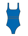 Baku - Rococco Square Neck Multifit One Piece - Larx
