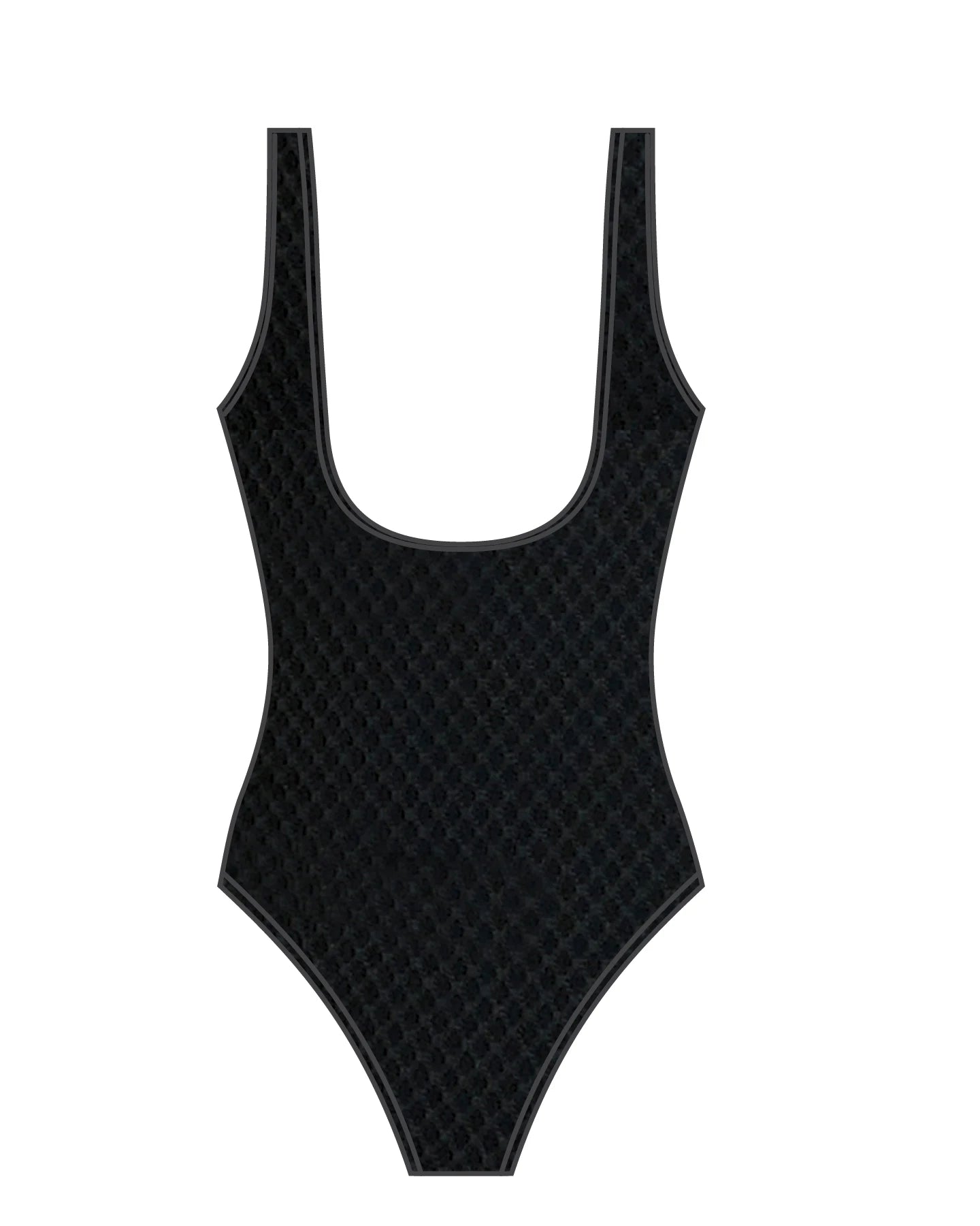 Baku - Rococco Square Neck Multifit One Piece - Larx