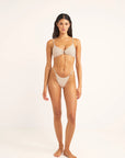 Rhythm - Chloe Check Ring Front Trilete Top