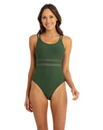 Sunseeker - Reset Mesh Cheeky Double Strap One Piece - Larx
