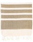 Turkish Beach Towel - Beige Stripe