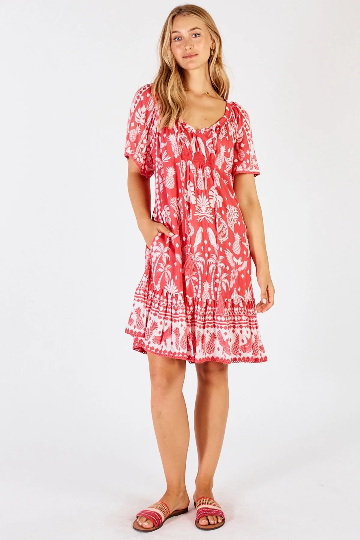 Lulalife - Agatha Shirred Dress - Larx