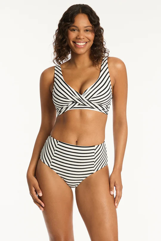 Sea Level - Amalfi Panelled High Waist Pant - Larx