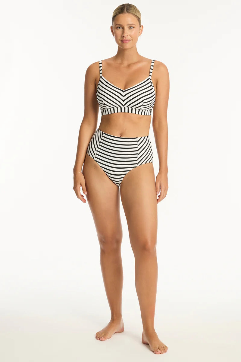 Sea Level - Amalfi Panelled High Waist Pant - Larx