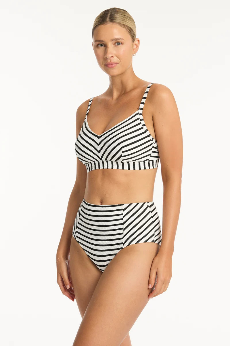 Sea Level - Amalfi Panelled High Waist Pant - Larx