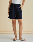 Betty Basics - Harvard Navy Short
