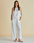 Betty Basics - Copacabana White Relax Pant