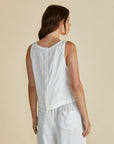 Betty Basics - Copacabana White Shell Top