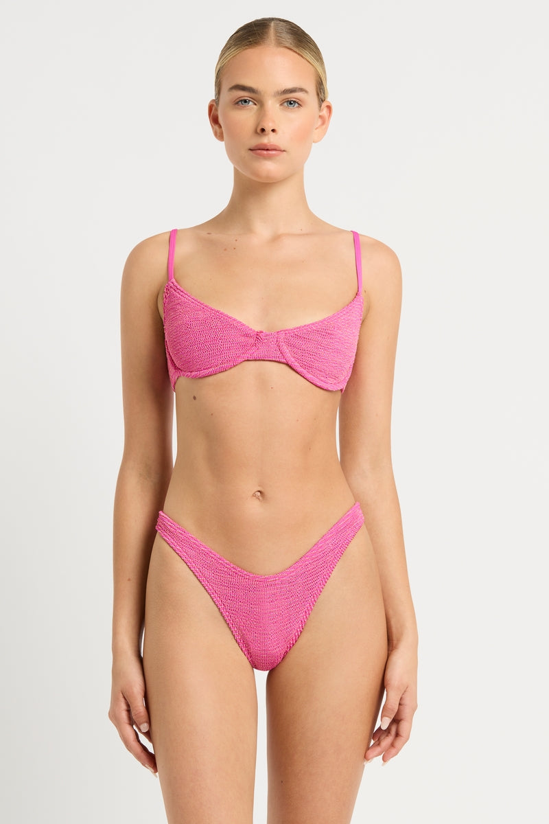 Bond-Eye - Wildberry Lurex Gracie Balconette Top - Larx