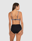 Baku - Tidal Wave Sash High Waist Bikini Pant - Larx