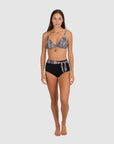 Baku - Tidal Wave Sash High Waist Bikini Pant - Larx