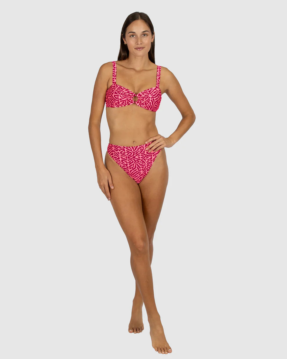 Baku - Wild Coast High Waist Cheeky Bikini Bottom - Larx