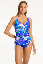 Load image into Gallery viewer, Sea Level - Cascade Cross Front Tankini
