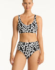 Sea Level - Deco Panelled High Waist Pant - Larx