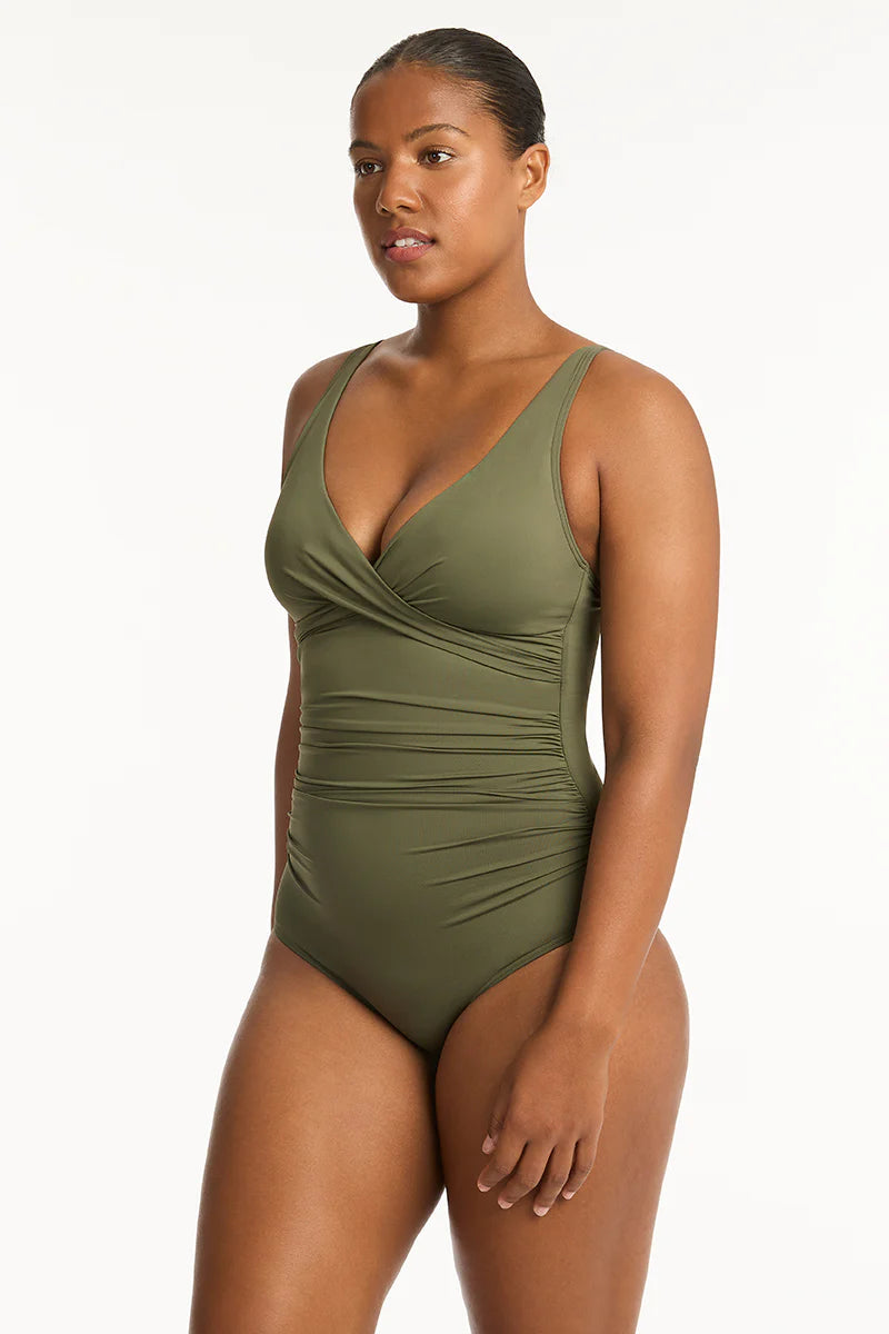 Sea Level - Essentials Cross Front Multifit One Piece - Larx