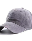 Washed Grey Cotton Cap - Larx