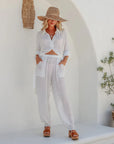 Raffia Wide Brimmed Sun Hat - Larx