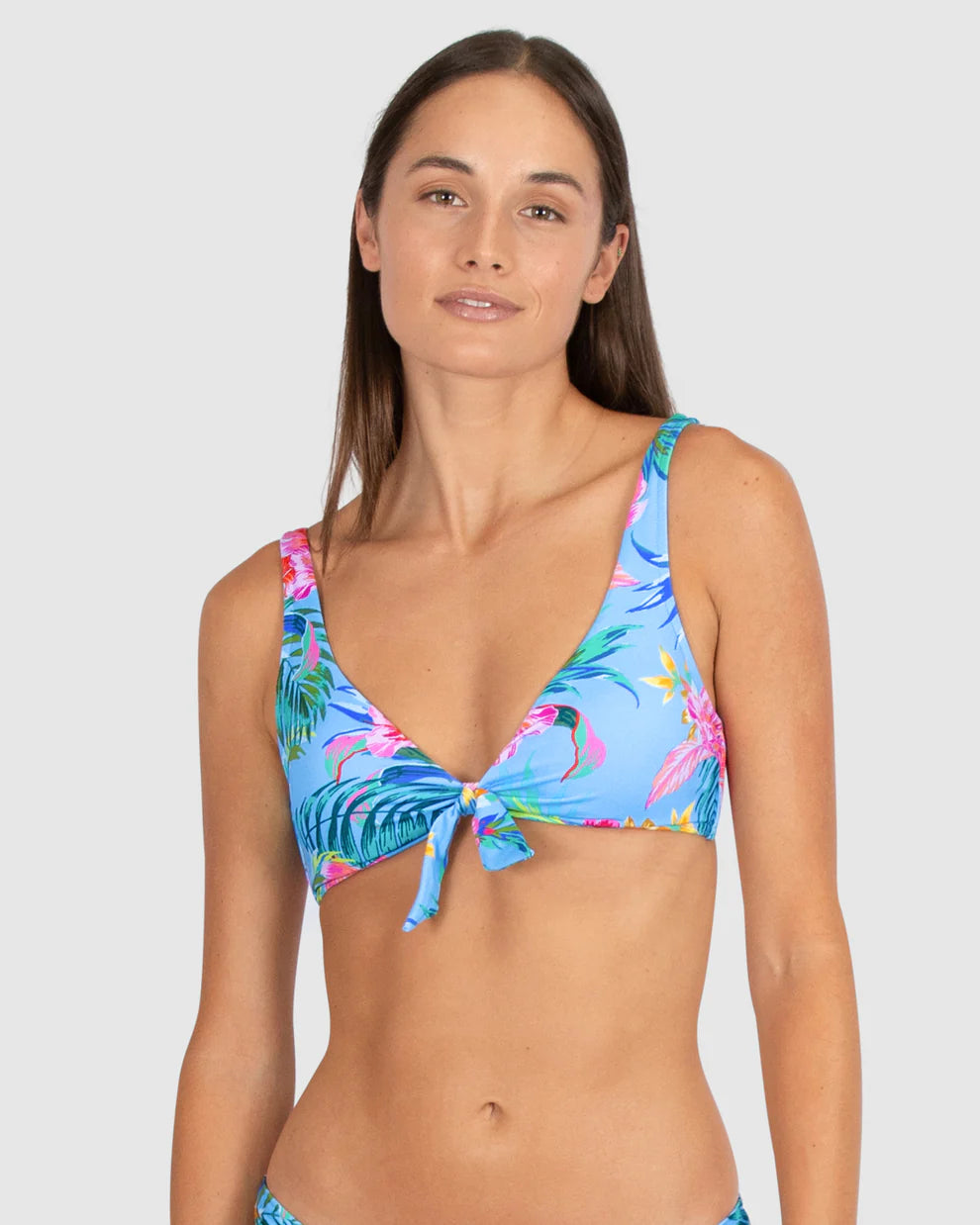 Baku - Bermuda Tie Front Longline Bikini Bra - Larx