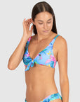 Baku - Bermuda Tie Front Longline Bikini Bra - Larx
