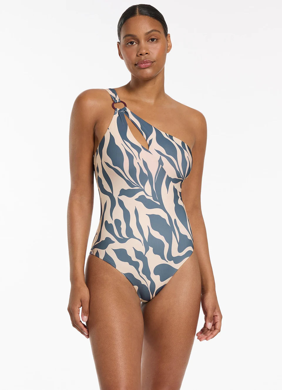 Jets - Sereno One Shoulder Ring One Piece - Larx