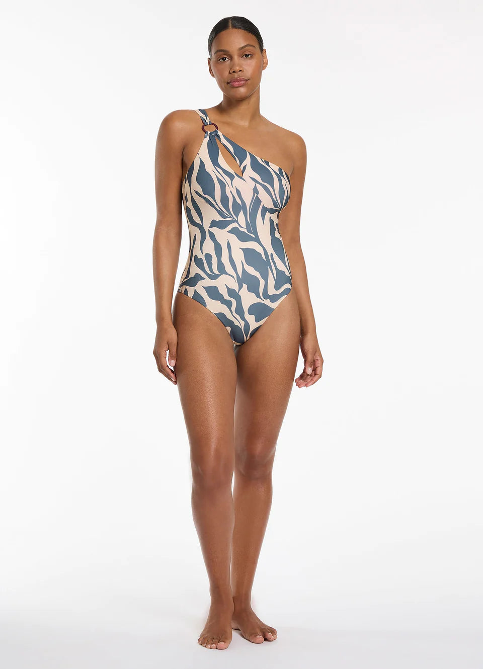 Jets - Sereno One Shoulder Ring One Piece - Larx