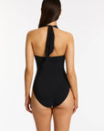 Jets - Jetset Plunge Halter Tie One Piece - Larx