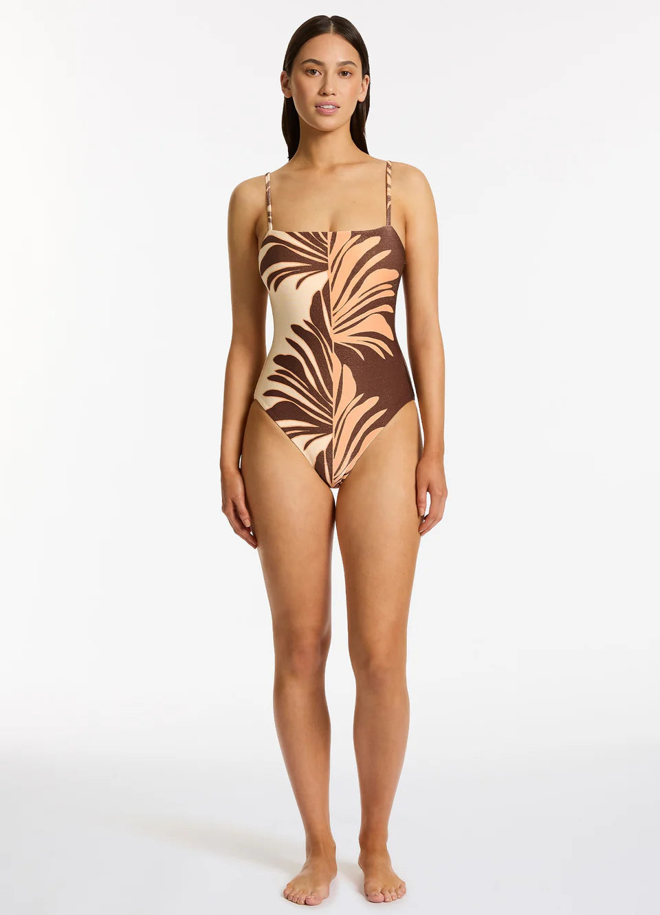 Jets - Dahlia Palm Minimal Tank One Piece - Larx