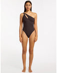 Jets - Jetset One Shoulder One Piece Chocolate