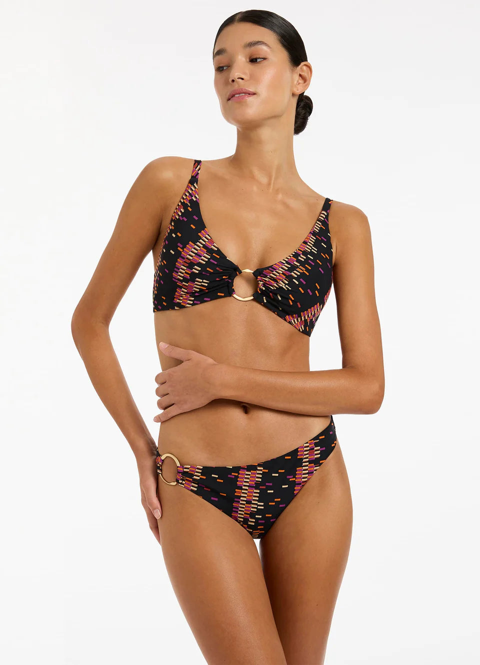 Jets - Lumiere Trim Hipster Bikini Bottom - Larx