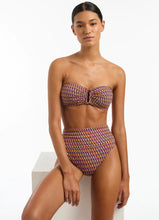 Load image into Gallery viewer, Jets - Lumiere Fold Down High Waisted Bikini Bottom
