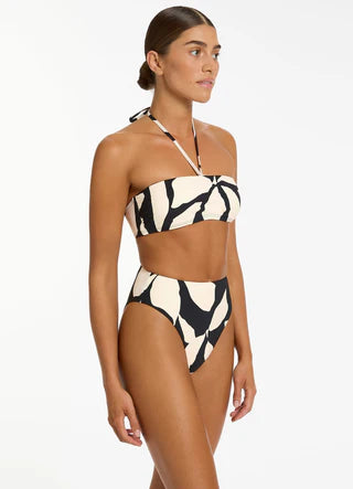 Jets - Fiore High Waist High Leg Bikini Bottom - Larx