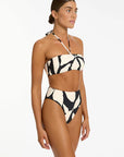 Jets - Fiore High Waist High Leg Bikini Bottom - Larx